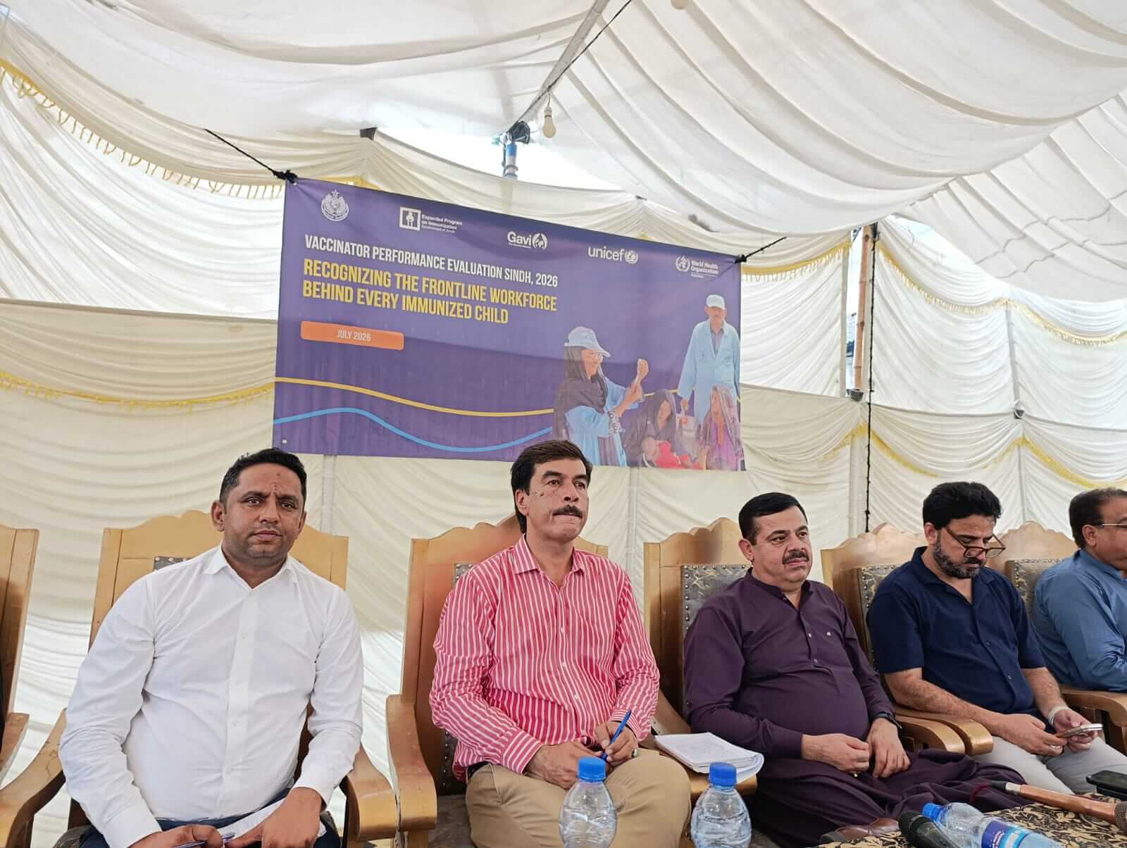 Khuli Kachehri with Vaccinators – District Sukkur — photo 2